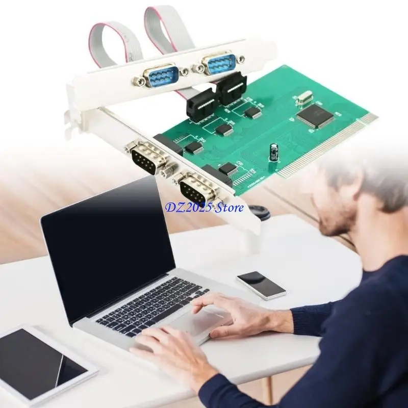 Q6RC بطاقة توسيع PCIE سطح المكتب مع RS232 التسلسلي ومنفذ متوازي للفوز