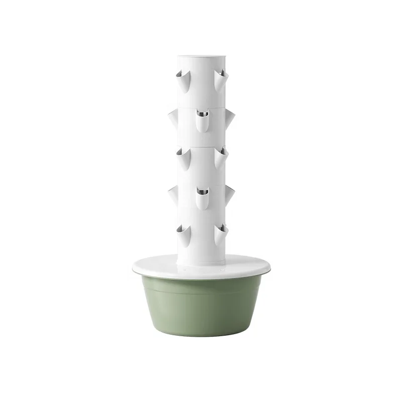 Vertical Grow System Stackable Garden Vertical Tower Hydroponic System for Leafy Vegetable