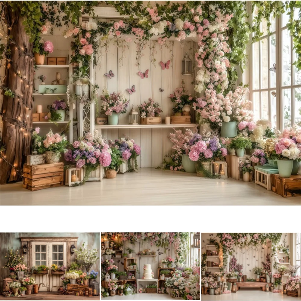 

Весенний фон садовые цветы трава розовая стена День святого Валентина свадьба День матери вечерние Декор фон для фотосъемки