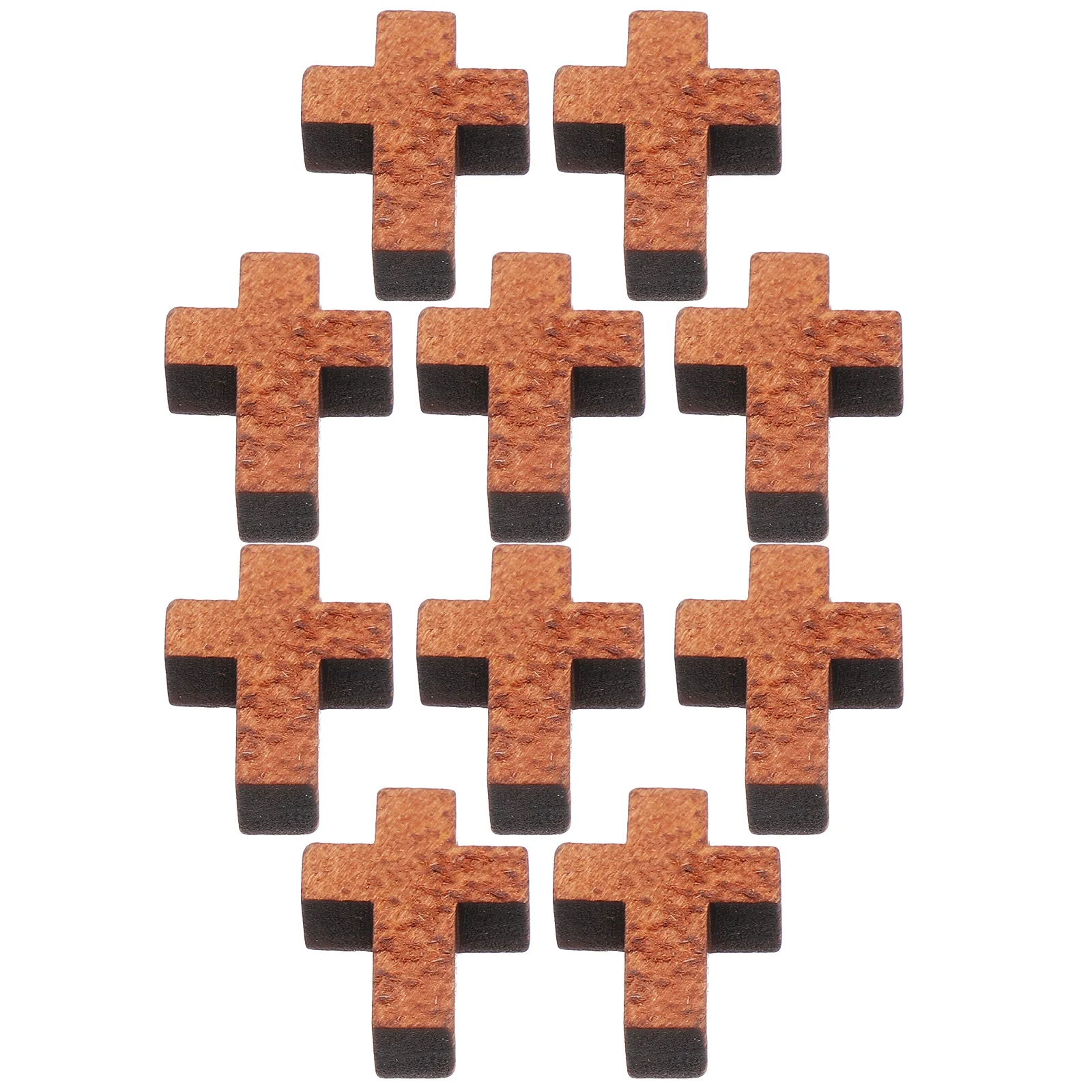 

200 шт. деревянных крестиков-подвесок, миниатюрные крестики для изготовления украшений своими руками, браслетов, ожерелий, поделок, деревянные кресты для рукоделия