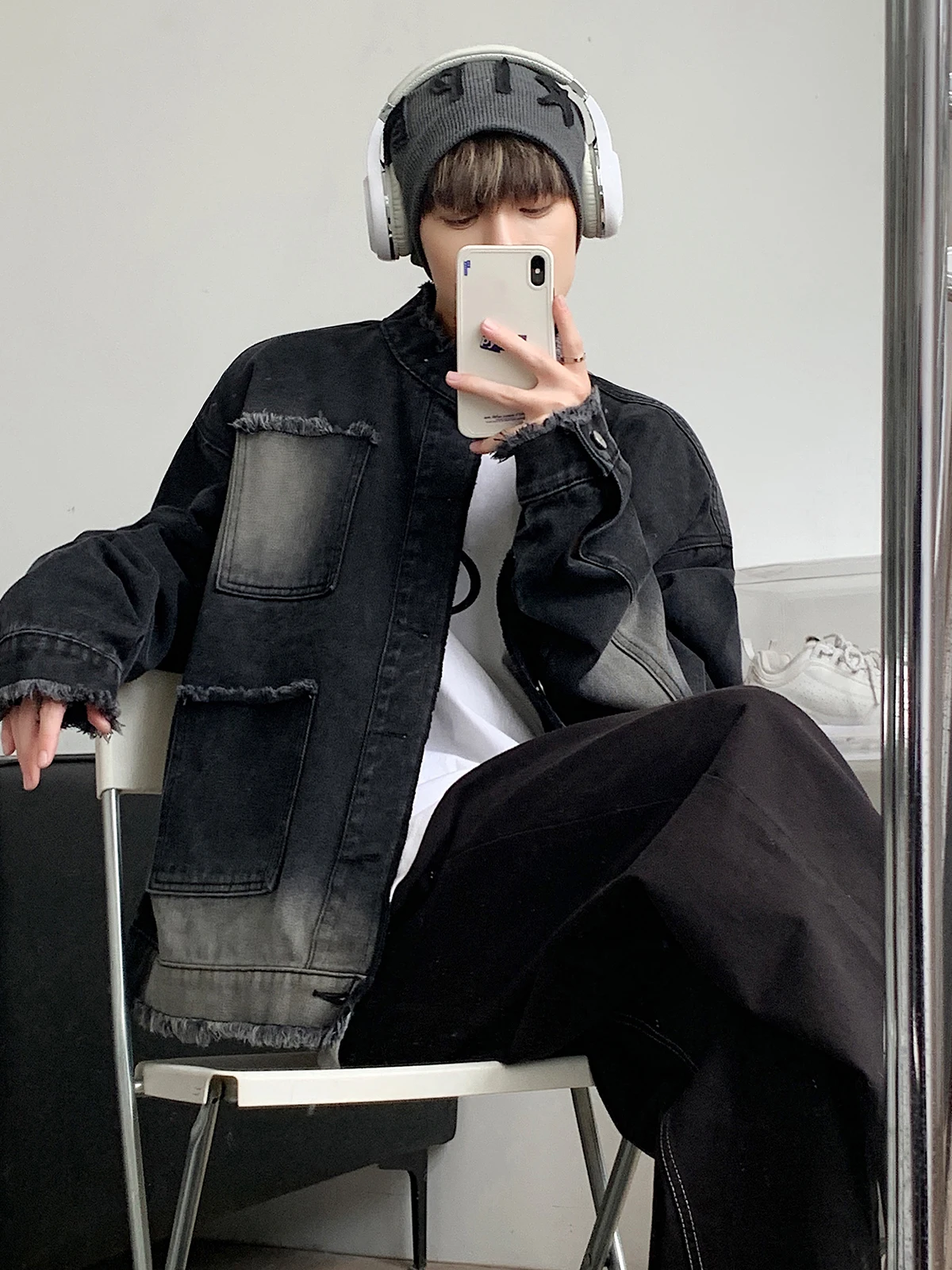 

Мужская зимняя куртка-пальто из натурального меха: теплая, мягкая, пушистая, уютная, плюшевая, из меха диких животных, стильная