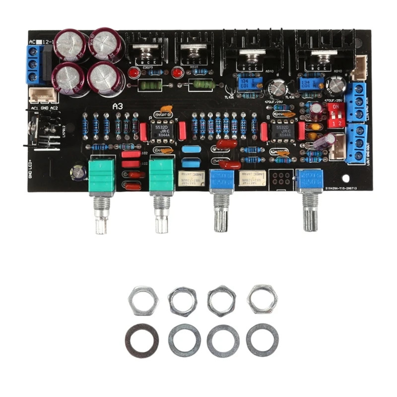 

Class A Hifi Preamp Tone Control Board Components A3 Tone Board 4 Knobs Tone Board Digital Sound Remover Module Easy To Use