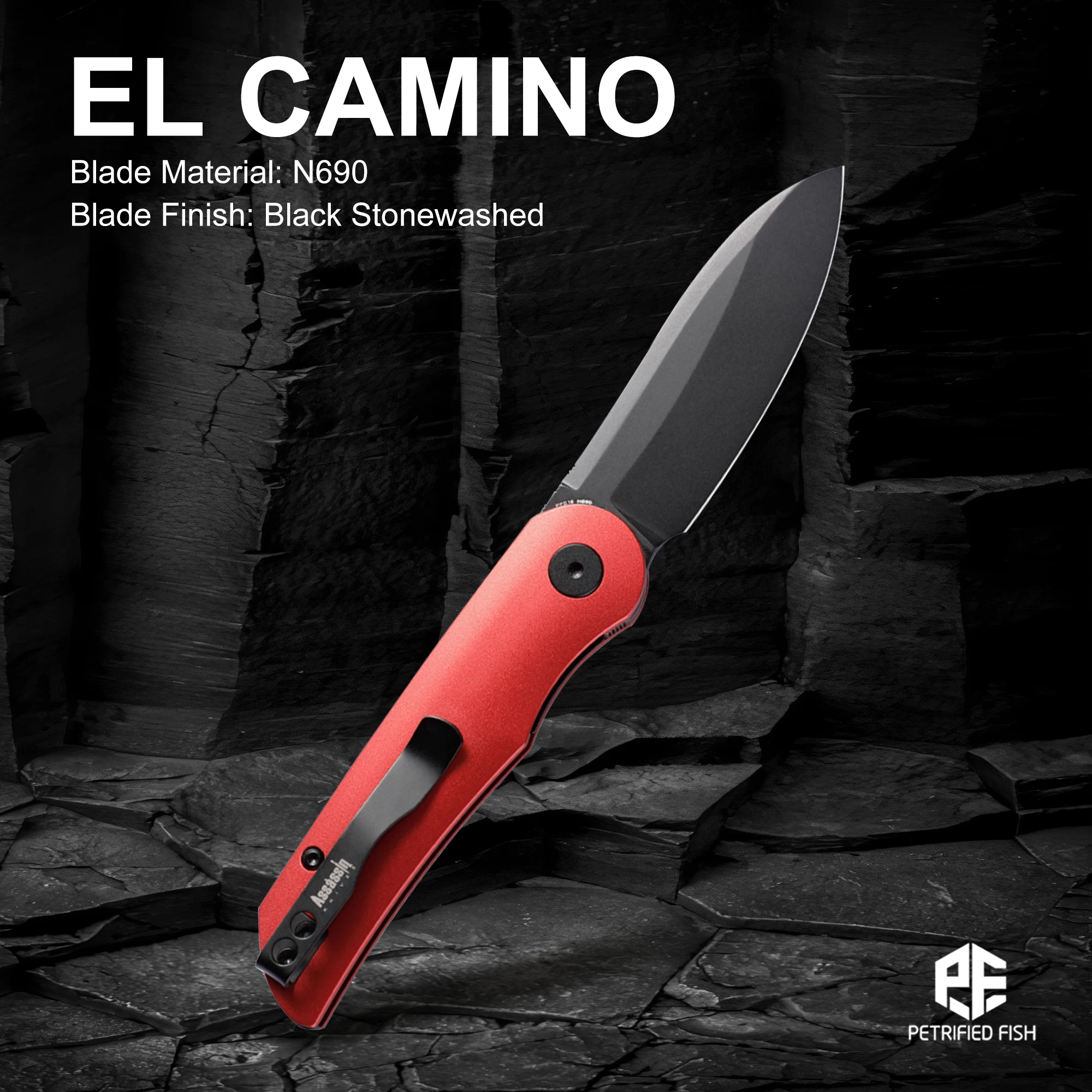 

Складной нож Petrified Fish PFE16 Elcamino с подшипником, карманный стальной нож из стали N690 для охоты, кемпинга и туризма