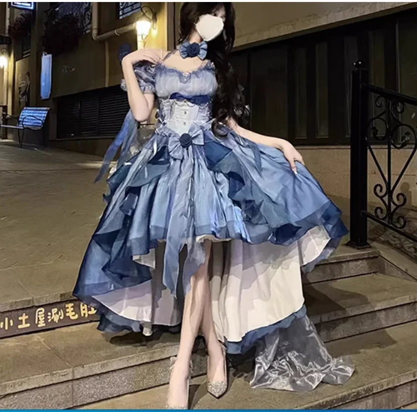 

2025 Lolita Dress Gorgeous Foreign Style Heavy Industry Fluffy Tail Princess Set 2025