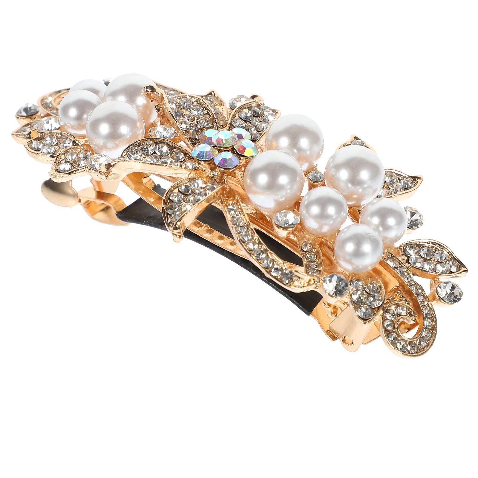 

Delicate Rhinestone Barrette Clip for Special Events and Everyday Wear Metal Hair Accessory Rhinestone Barrettes