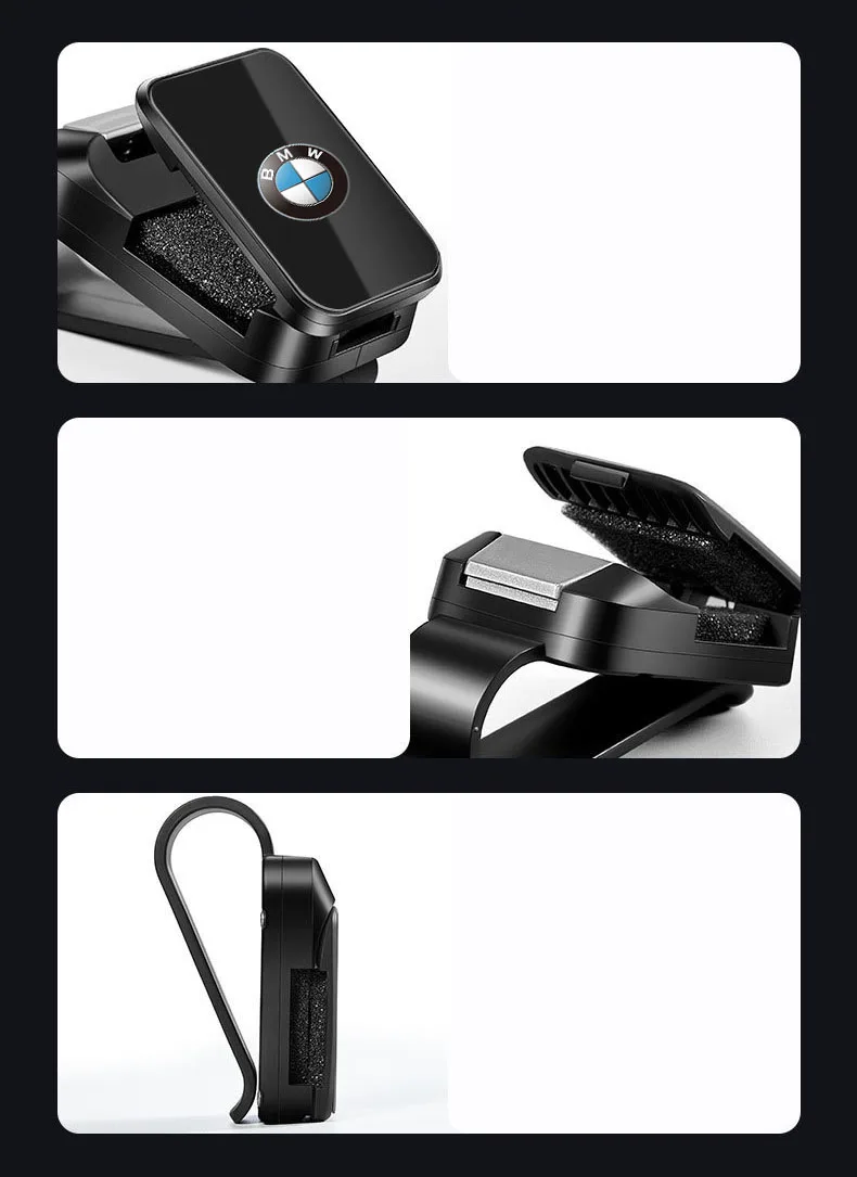 Car Interior Sunglasses Eyeglass Holder Clips Glasses Storage Clip for BMW E46 E90 E91 F20 E92 E93 E60 E61 F10 F07 E63 E64 F13 view 6