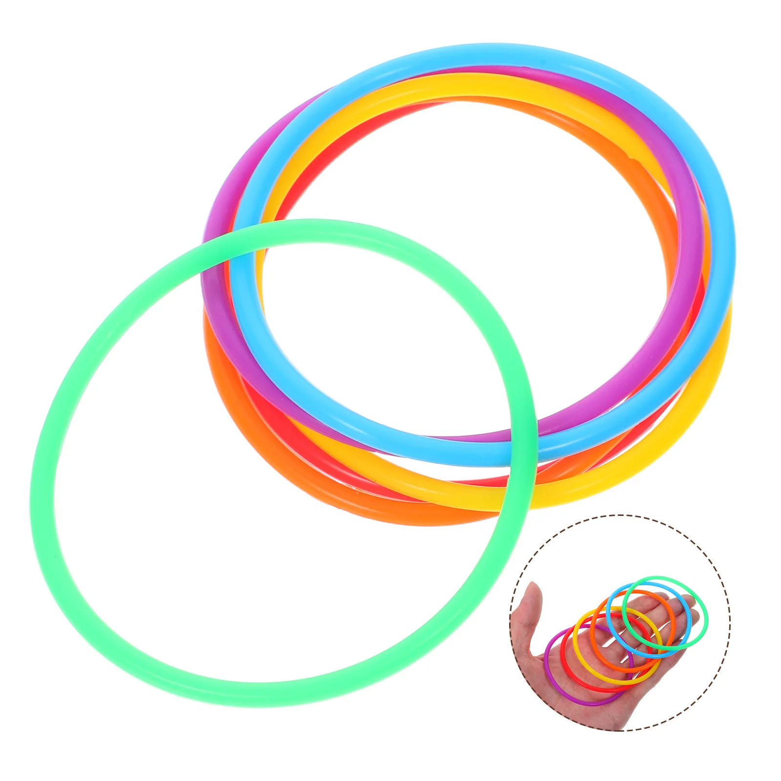 

60Pcs Jelly Silicone Bracelets Multi-Color Elastic Soft Party Wristbands Hair Ties Hair Accessories Women Girls