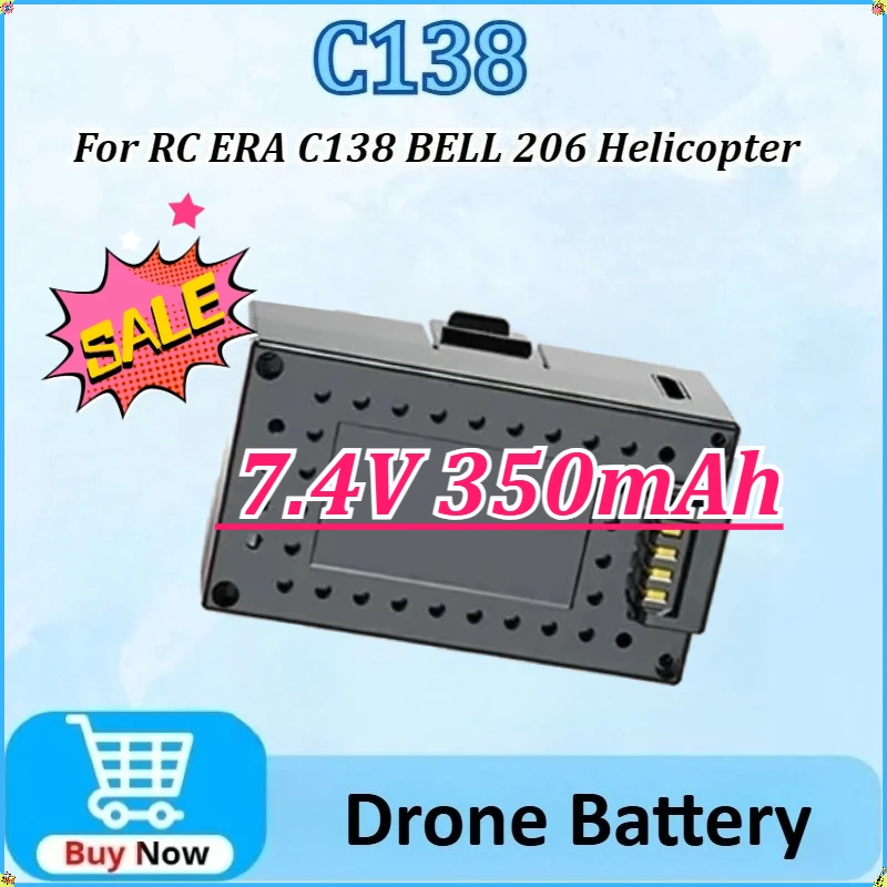 

Upgraded 7.4V 350mAh for RC ERA C138 BELL 206 Helicopter LiPo Battery Spare Parts High-Capacity Drone Batteries