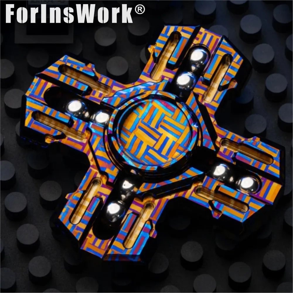

MACKIE Mokuti-тканый Paladin Fidget Spinner вращающийся высокоскоростной EDC игрушки для снятия стресса снимает тревогу настольные игрушки