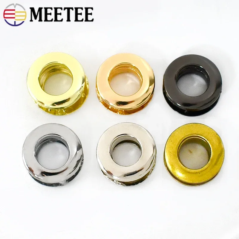 5/10Pcs 9/11/14mm Metal Buckles O Ring for Bag Eyelets Screws Clasp Garment Rope Strap Hook Buckle DIY Hardware Accessories