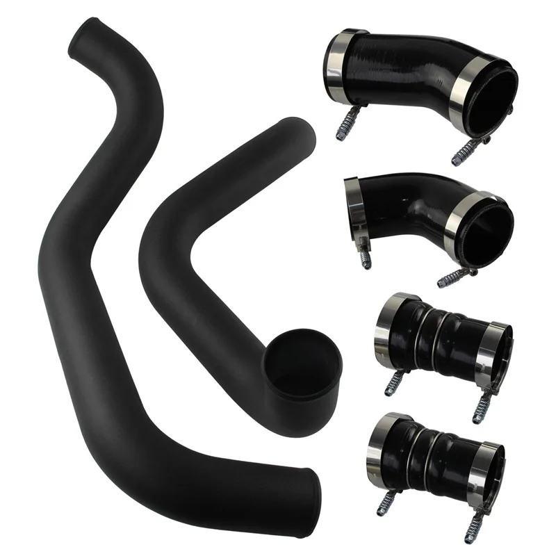 3" Intercooler Pipe & Boot Kit For 02-04 GM GMC 6.6L LB7 Duramax Diesel Black