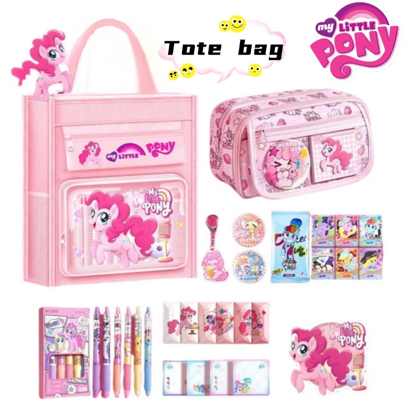 

My Little Pony Twilight Sparkle Apple jack Rarity Cartoon Cute Canvas Bag Junior High School Student Large Capacity Tuition Bag