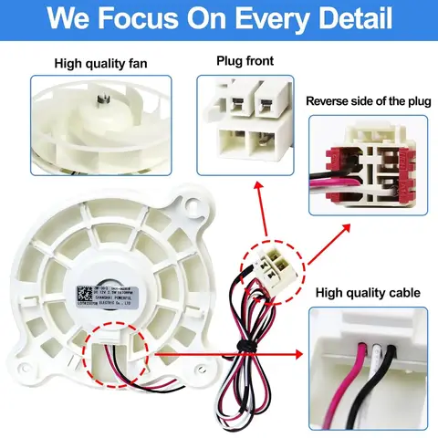 Refrigerator Evaporator Fan Motor DA31-00287B Replacement for Sam-sung Refrigerator Freezer Fan Motor Parts Fridge Parts