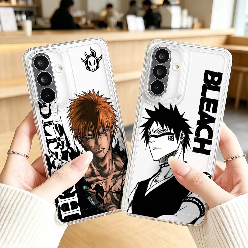 BLEACH Handsome For Samsung Galaxy A71 A57 A56 A55 A54 A53 A51 A17 A16 A07 A06 A05 Transparent Phone Case Cover