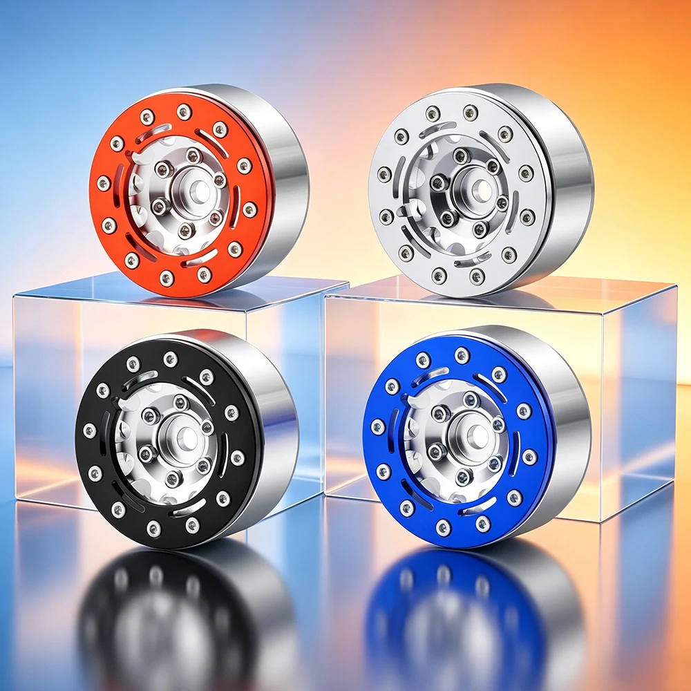 YEAHRUN 4Pcs 1.55inch Aluminum Alloy Wheel Rims for RC Crawler Car Axial 90069 D90 TF2 Tamiya CC01 LC70 MST JIMNY Upgrade Parts view 6