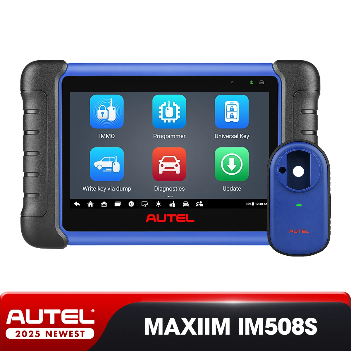 Autel MaxiIM IM508S Key Fob Programming Tool  All-in-One Key Programmer Bi-directional OBD2 Scanner Android 11 Updated of IM508