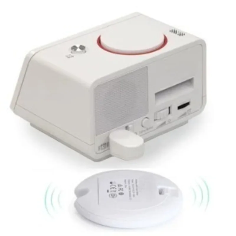 Alarm clock, overly loud student vibration, silent vibration, wake- speaker, small audio alarm
