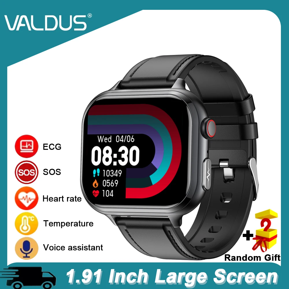 VALDUS VE31 PRO Smartwatch For Man Woman SOS Fitness Bluetooth Call Heart Rate Long Battery Life Waterproof 2025 ECG Smart Watch