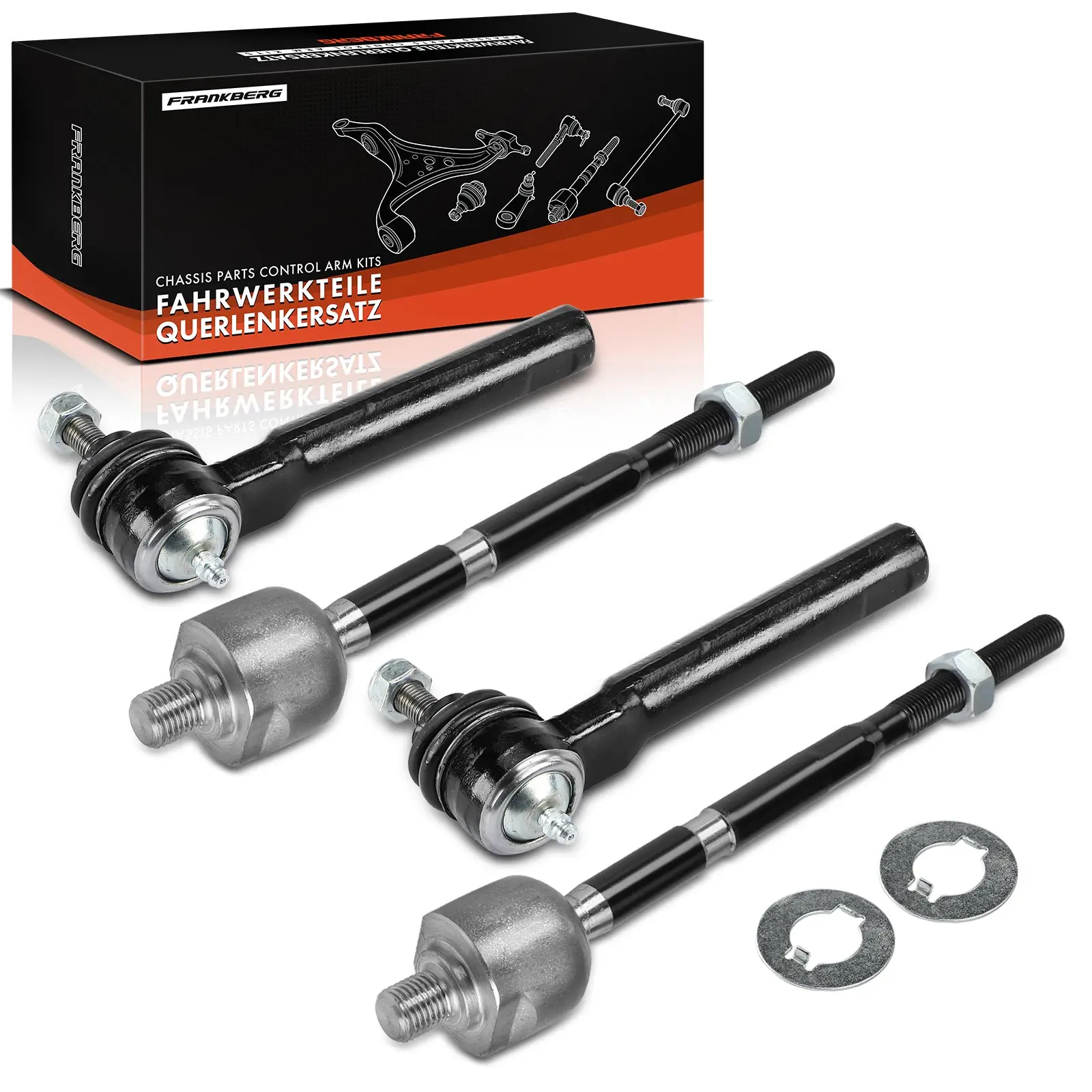 Frankberg 4-delige set voorwielophanging onderste draagarmen, binnenzijde, voor Fiat Panda 312, 319, 519; Lancia 846 TO20055XL