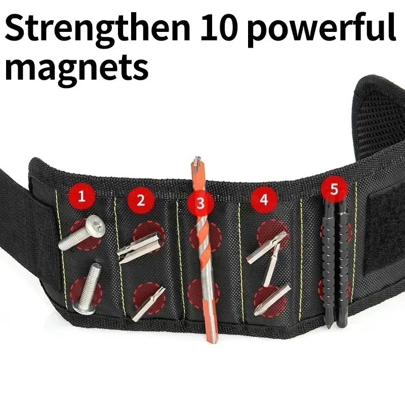 Strap Magnetic And Bag Oxford Sturdy Multifunctional Electrician Tool Cloth Portable Wrist Wrist Durable Storage Kit Screw Guard