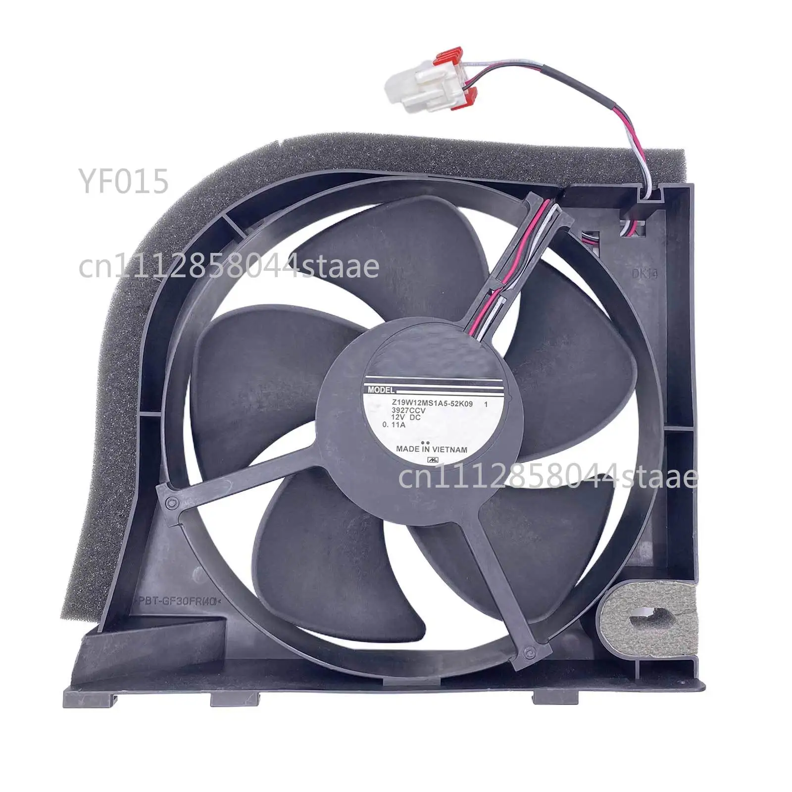 3-Pin Condenser Fan Motor With Plastic Fan Blade And Sound Insulation Foam Refrigerator Replacement Parts