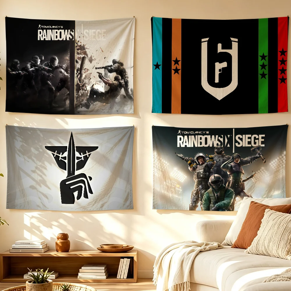 T-Tom C-Clancys Rainbow Six Siege Flag For Sports Matches Games Parade Rally Holiday Festival Backyard Balcony Club Bar Decor