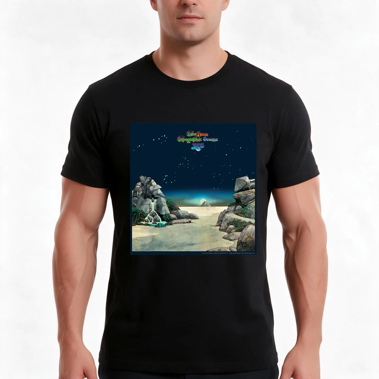 Yes - Tales From Topographic Oceans T-Shirt, Summer Casual Cotton Tee, Oversized Streetwear Tops, Vintage Graphic Print