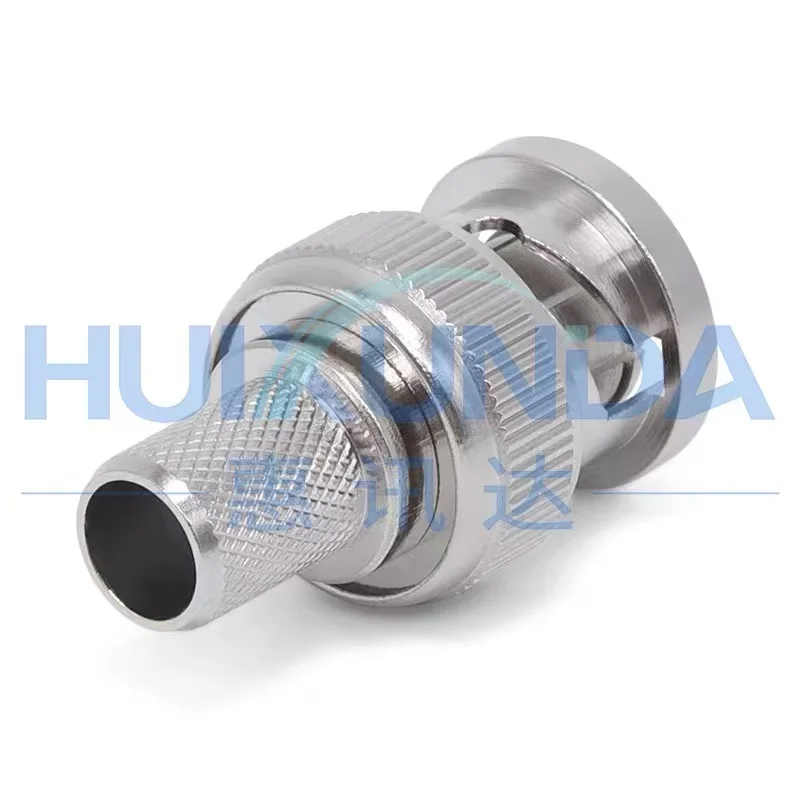 10Pcs/lot Q9 BNC Male Connector BNCJ-C-5 Male Crimp for 5D-FB RG5 RG6 LMR300 Cable Brass Nickel Plate Fast Delivery