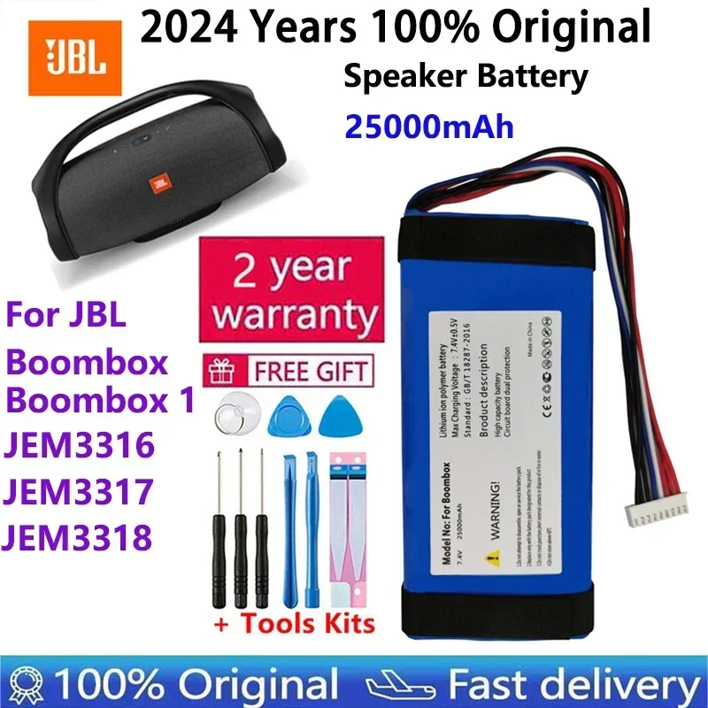 2024 Years Original Rechargeable Speaker Battery For JBL Link 10 20 Clip Charge Boombox Pulse Xtreme Flip 1 2 3 4 5 6 Bateria