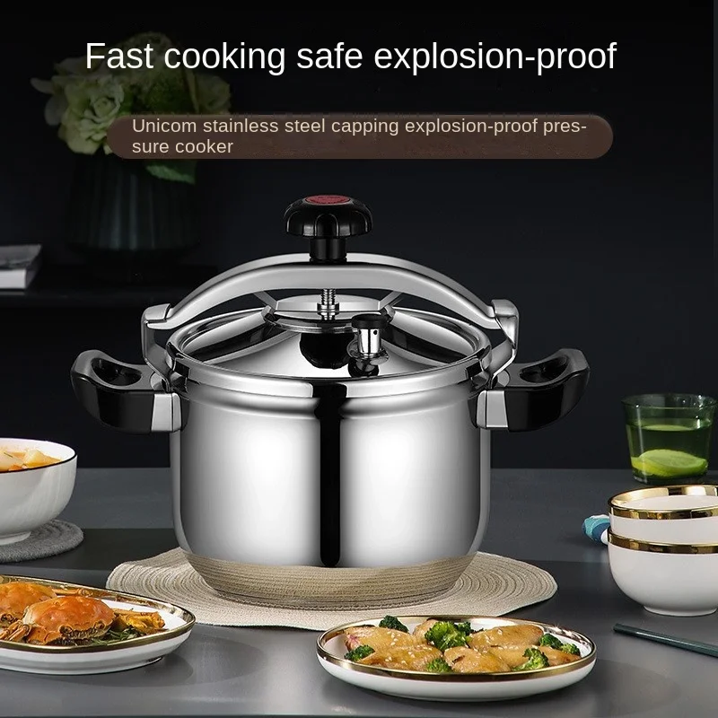 Commercial large-capacity explosion-proof stainless steel pressure cooker, gas induction cooker universal