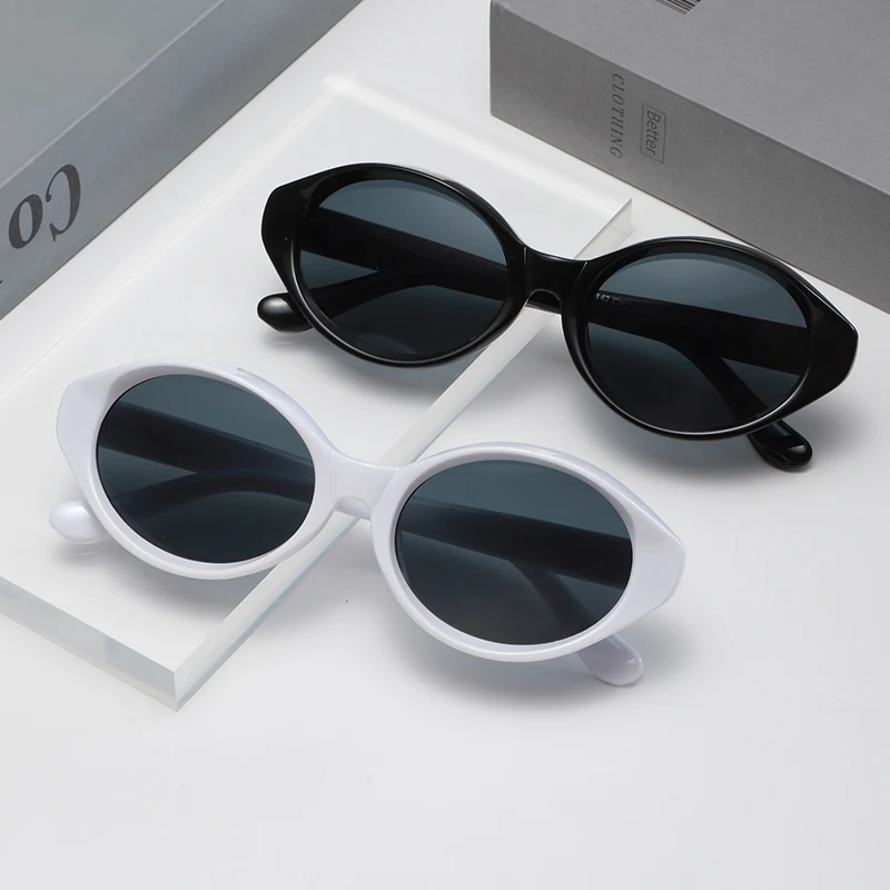 Moda clássica oval óculos de sol das mulheres dos homens tendência do vintage luxo óculos de sol festa condução viagem masculino feminino uv400