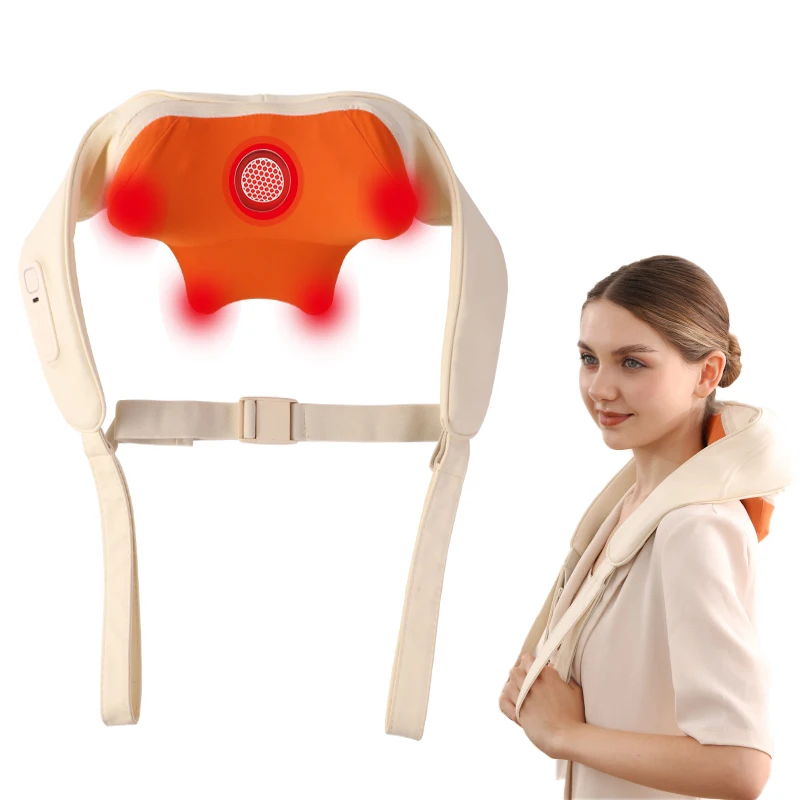 

Best 4D Deep Kneading Neck & Shoulder Massager New Graphene Moxibustion Carbon Heating Technology Soothing Body Muscle Pains