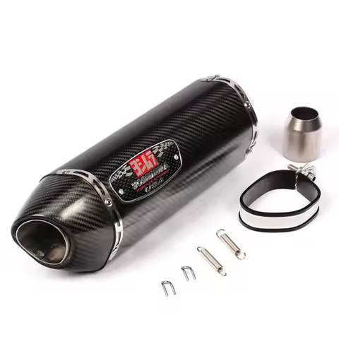 51MM Universal Yoshimura Carbon Fiber Moto Exhaust Muffler Pipe Escape For R1R3R25 GSXR750 Z900/1000 CBR1000 ETC R77 Exhaust