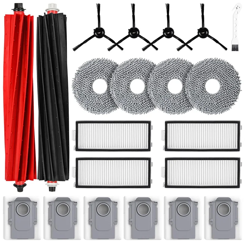 For Roborock Qrevo Master Replacement Dust Bag HEPA Filter Mop Pads Main Side Brush Spare Parts Accessories