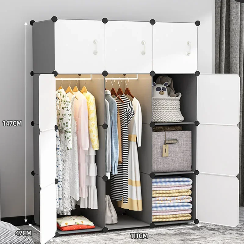 Women Clothes Wordrobe Closet Shoe Storage Bedroom Space Saving Filing Waredrobe Cabinet Display Roupeiro Organizer Furniture