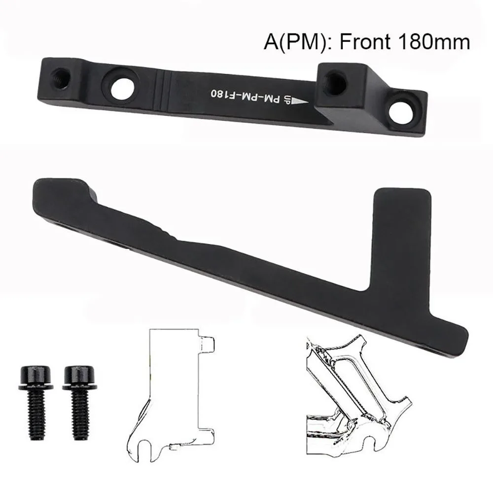 Black Disc Brake Mount Adapter Bicycle Accessories Ultralight PM/IS Converter Mountain Bike Rotor a/B Pillar Exchange Bracket