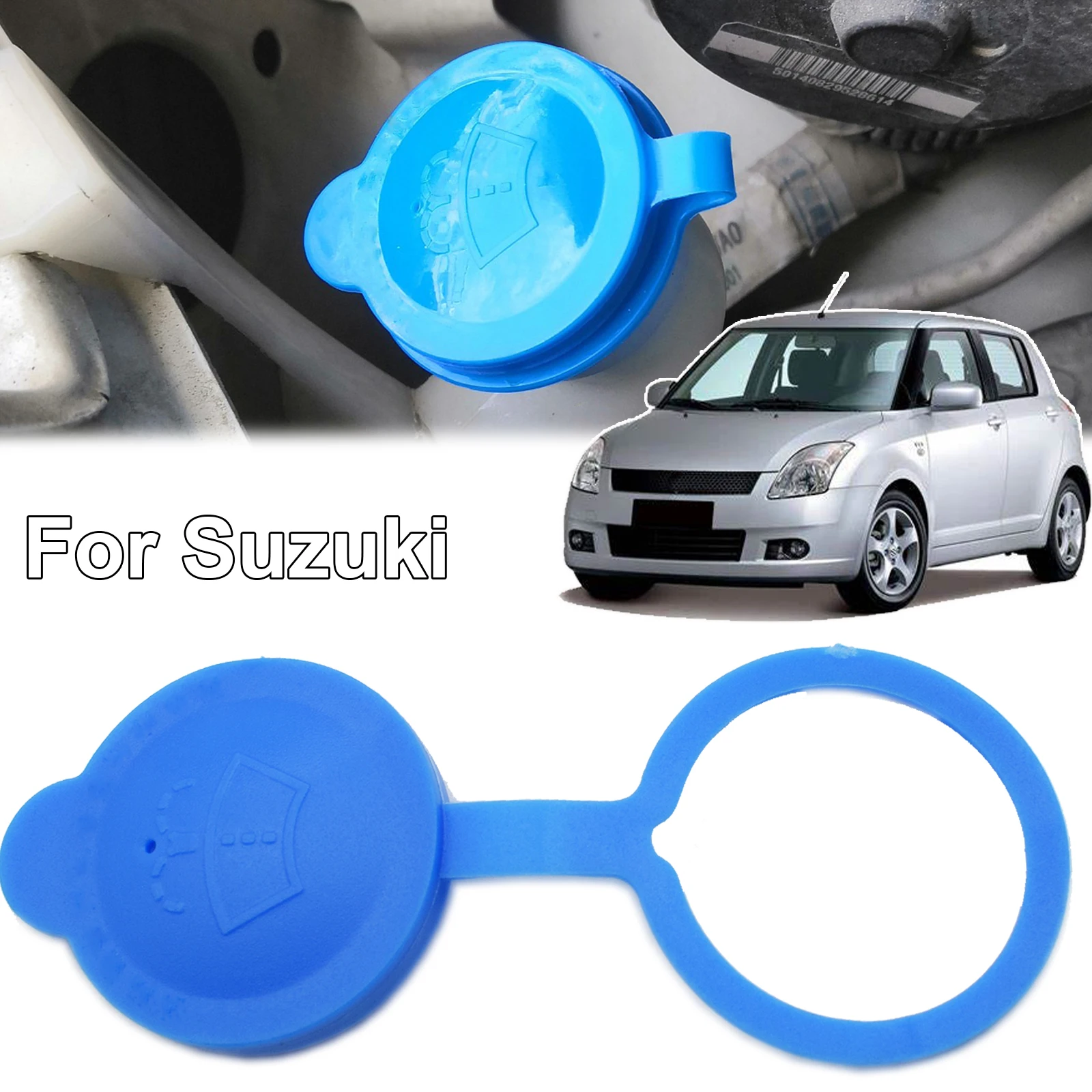 Windshield Wiper Washer Fluid Reservoir Tank Bottle Cap Washing Cover For Suzuki Swift 2004 - 2017 SX4 2006 - 2012 38451-77J00