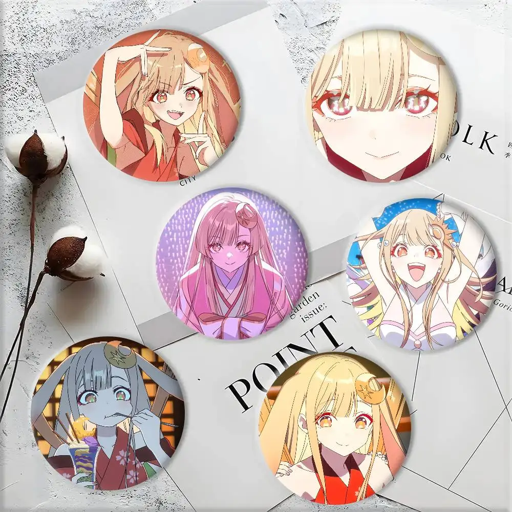 Broches Redondos de la Princesa Cósmica Kaguya de la Película Animada Yachiyo, Accesorios Lindos para Mochilas y Camisetas, Regalo para Amigos