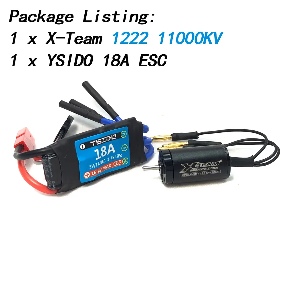 X-team Mini 1222 1230 4500KV 11000KV motore Brushless 18A ESC per mini-z 1/24 1/26 1/32 1/36 telecomando RC Car RC Parts