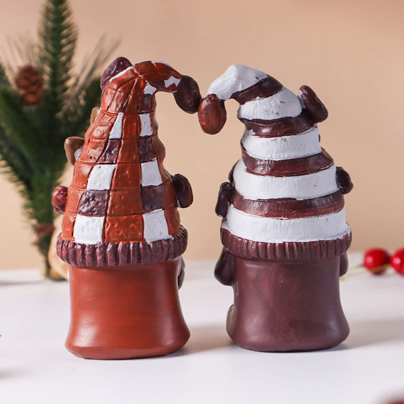 Coffee Lover Gnome Resin Statue, Cute Holding Coffee Cup Elf Figurine, Farmhouse Kitchen Table Centerpiece Decor