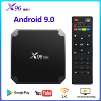 Android TV Box x96 Mini Quad Core Cortex A53 Support 4K WIFI 2.4G 4K Ethernet 100M HDR10 Google Android with Mini Set-top Box