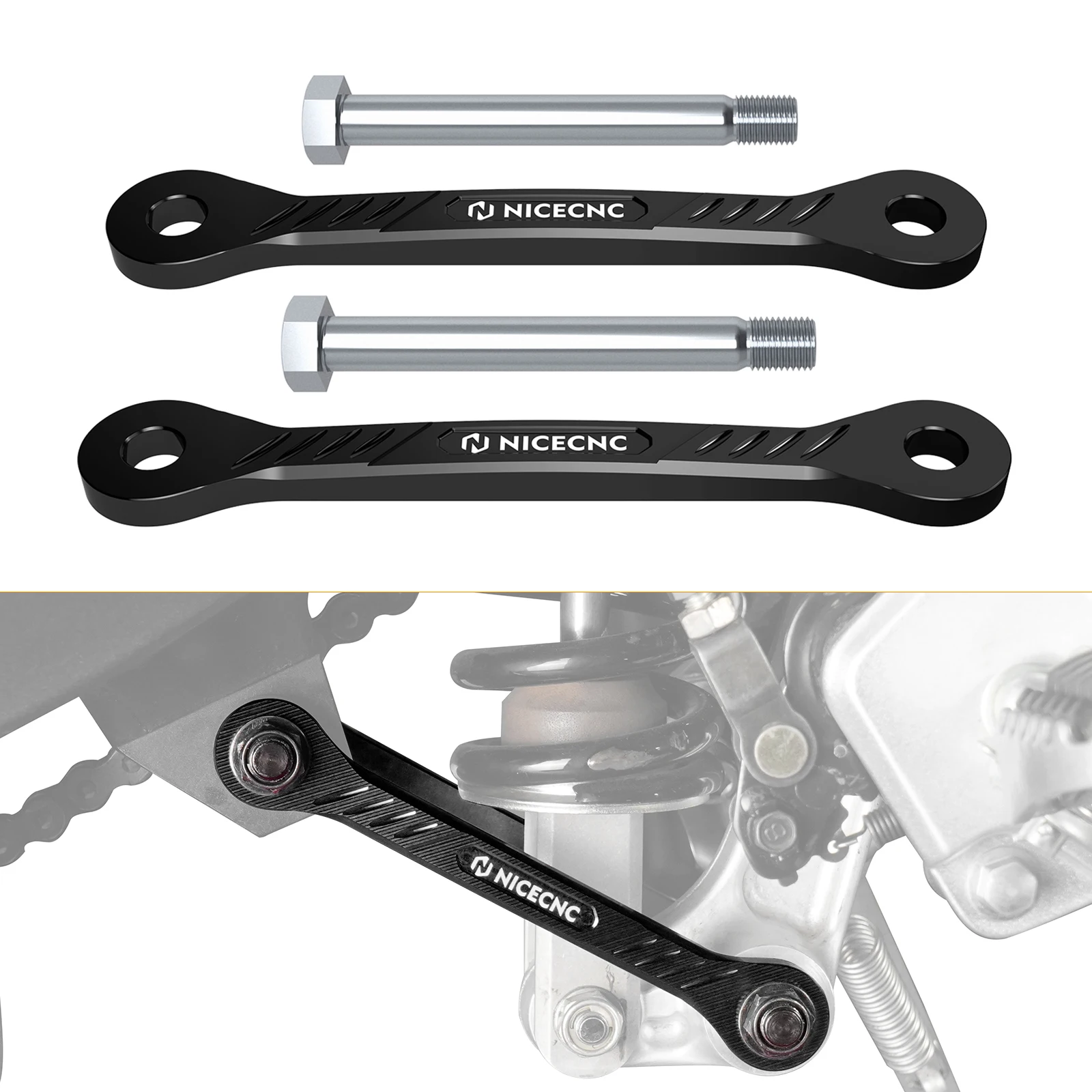 

For 2019-2024 Yamaha Tenere 700 Motorcycle 1.5" Suspension Lowering Links for Yamaha Tenere700 Rally Edition 2020-2022 2023 2024