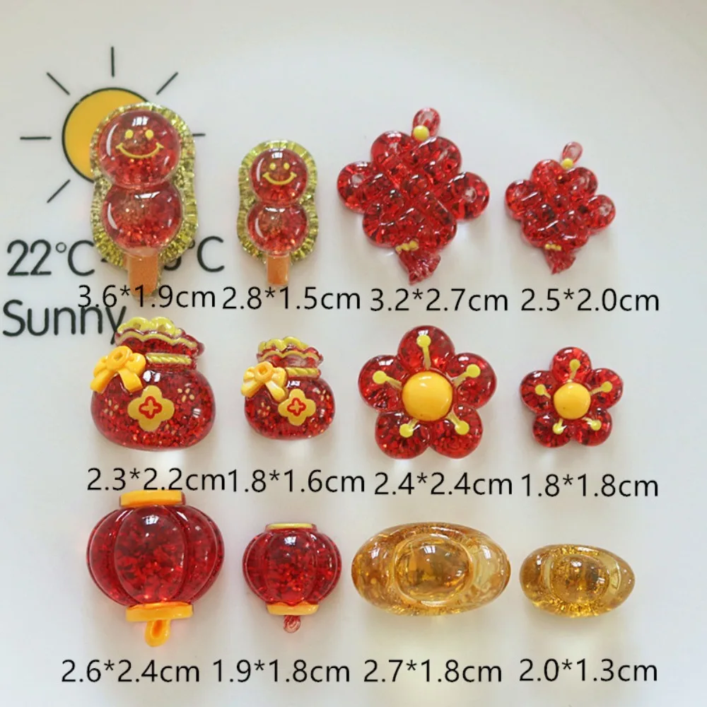10Pcs Kawii Mini resin China Series Miniature Flat Back Cabochons For Hairpin Scrapbooking DIY Home Decor Craft Accessories