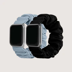 Fabric Strap For Apple Watch Band 44mm 40mm 42mm 38mm 45mm 41mm 49mm Solo Loop Bracelet For Iwatch Series 8 9 ultra 2 6 7 5 SE 4