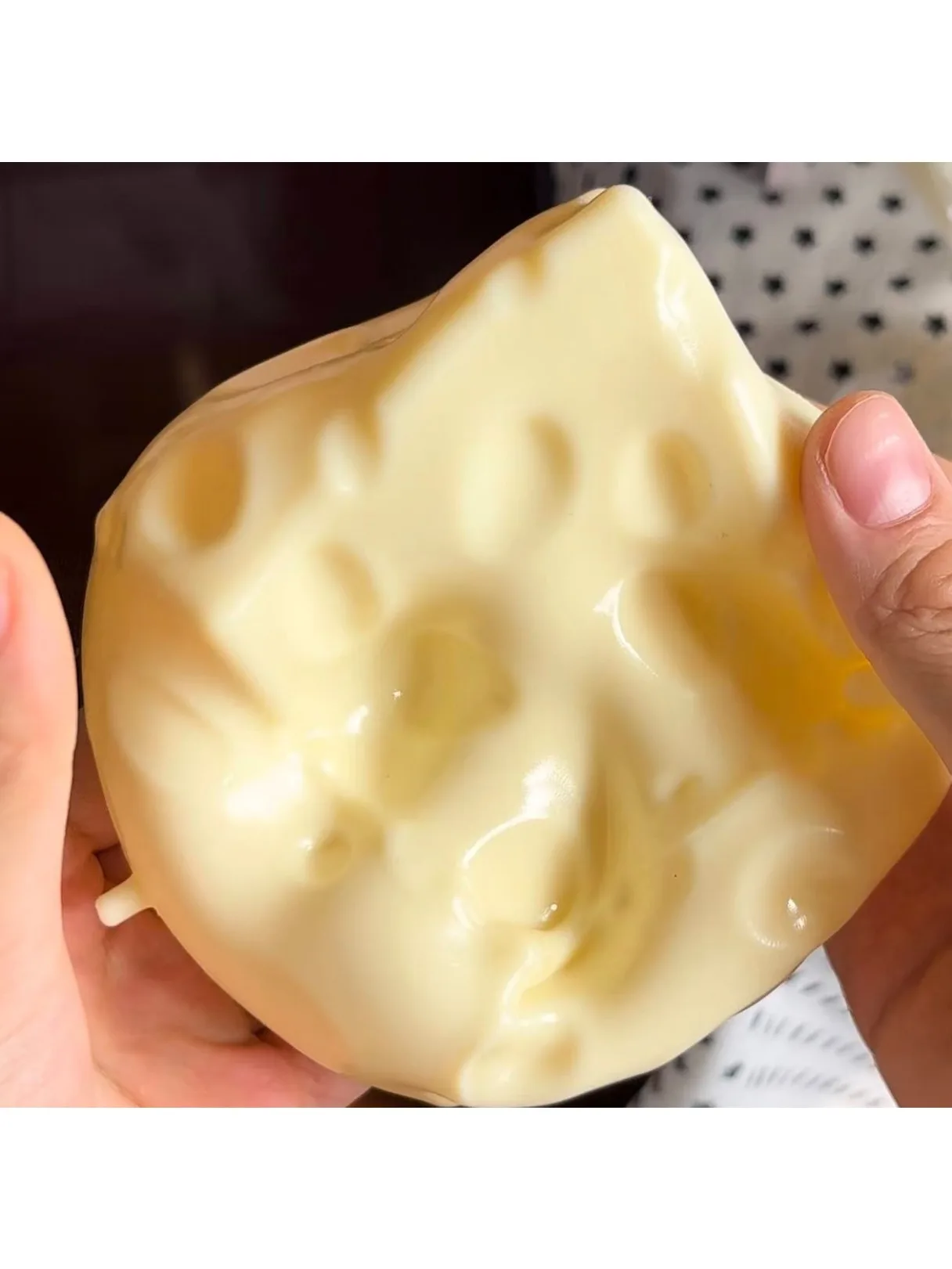 Riesiges Käse-Squishy-Spielzeug gefüllt mit Vaseline-Gel, weicher, langsam aufsteigender Quetsch-Stressball, niedliche Käseform, sensorisches Fidget-Spielzeug