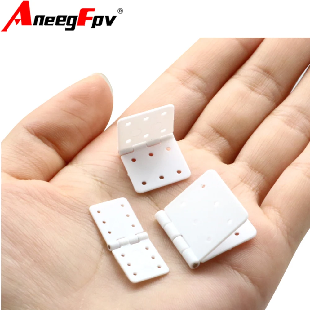 20/100pcs/lot Nylon & Pinned Hinge 20x36mm 16x29mm 12x24mm For RC Airplane Plane Parts Model Replacement