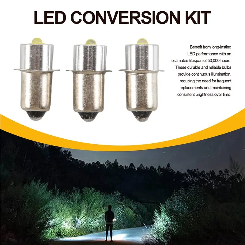 Y50A-Light Led Conversion Kit For Maglite LED Conversion Kit, 3W DC 6-24V LED Flashlight Bulb, Maglite 3-16 Cell Flashlight view 3