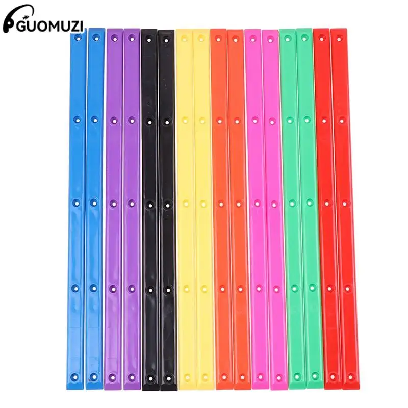 2Pcs Four-Wheel Skateboard Rib Plastic Protection Strip Skateboard Longboard Edge Anti-Collision Strip With Mounting Screws