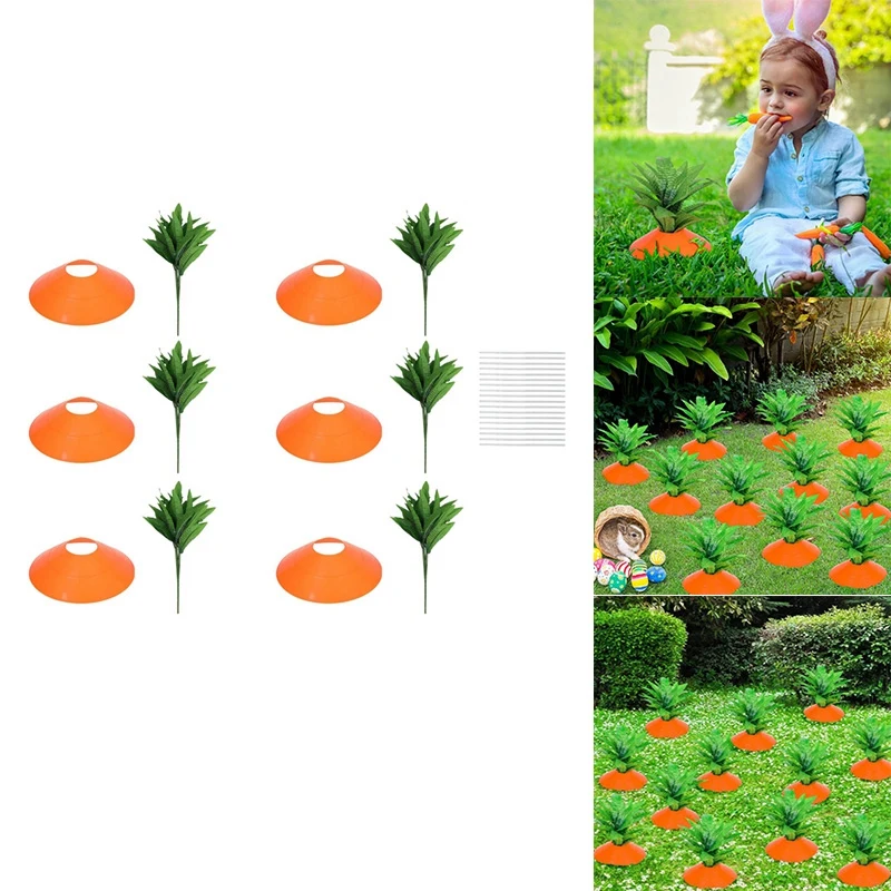 

Easter Yard Sign 3D Carrot Outdoor Yard Sign Waterproof And Rainproof Yard Decoration