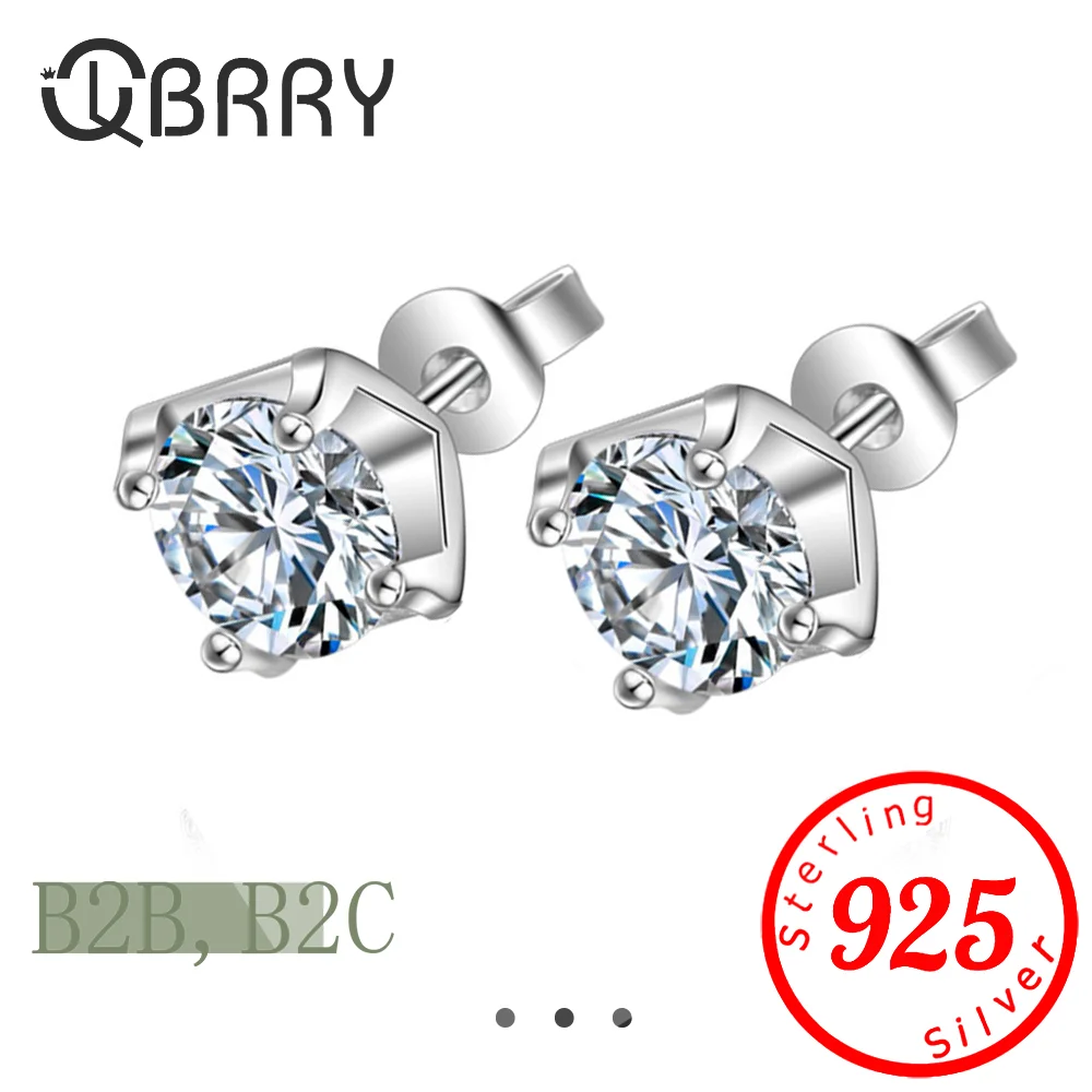 

Fine Silver Ears 2025 Popular Style Sterling Silver 925 High Quality Zircon Stone White Luxury Daily Wear Silver Earrings